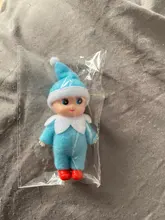 Muñecas duende de 7cm para bebés y niños pequeños, brazos móviles, piernas, accesorios para casa de muñecas, muñecos de Navidad, Baby duende de juguete