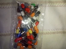 100PCS E2508 14 AWG 2.5mm2 Insulated Cord End Terminal Wire Ferrules