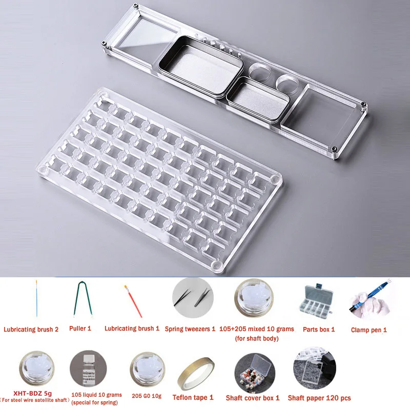 cherry teclado mecânico cnc bancada de teste eixo lubrificante