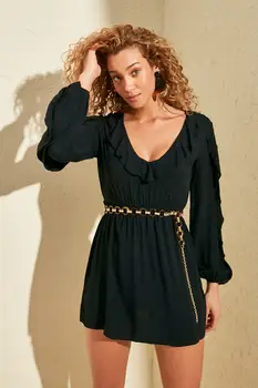 

Trendyol Flounces Viscose Dress TBESS20EL0841