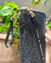 Cartera de almazuela de lentejuelas con purpurina para mujer, Cartera de monedero de cuero de PU larga para mujer y niña, regalos al por mayor, 2020