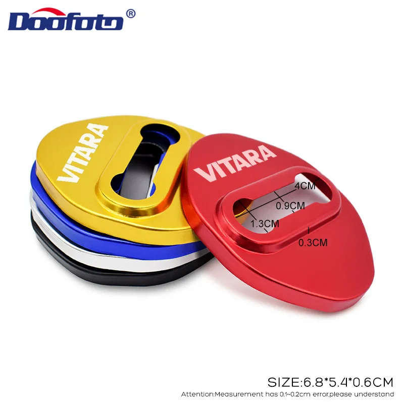 Car door lock cover 4pcs Car Door Lock Case For Suzuki VITARA 2015 Cover model Series interior trimstrip Accessories