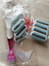 Cabezales de afeitado de 3 cuchillas, máquina de afeitar para el cuidado de la piel, recortador de pelo corporal reemplazable, accesorios de depilación, 4 unids/lote
