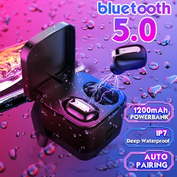 Günstig 100sets RD-11 Dual-Wireless-bluetooth 5,0 Headset Hallo-fi Stereo TWS Musik IPX7 Wasserdichte Binaural Call Kopfhörer Kopfhörer