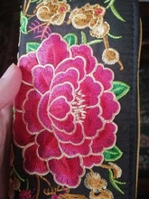 Billeteras con flores bordadas para mujer, carteras étnicas hechas a mano, monedero para mujer, bolsillo para teléfono, tarjetero para niña