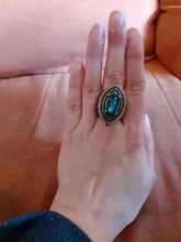 Kinel de lujo anillo para las mujeres aspecto Vintage AAA verde de cristal de la joyería de Boho de Color oro encanto étnico anillo de boda