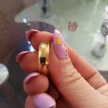 Letdiffy-anillo de boda de acero inoxidable para hombre y mujer, sortija lisa de oro, 2/4/6/8mm, joyería