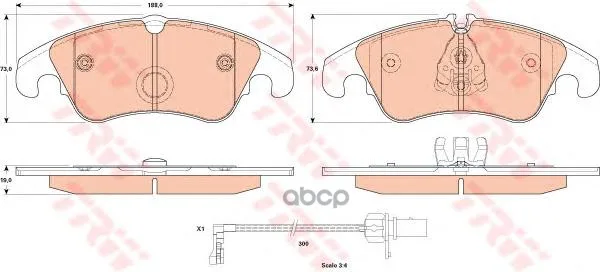 Колодки Тормозные Audi A6/Allroad/S6/A7(1la/1lj) 10- Передние Trw/Lucas Gdb1908 TRW/Lucas арт. GDB1908
