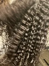 RESHINE-Peluca de pelo rizado de Mongolia, cabello humano con encaje frontal 13x4, 180%, 13x6, cierre de encaje rizado, prearrancado