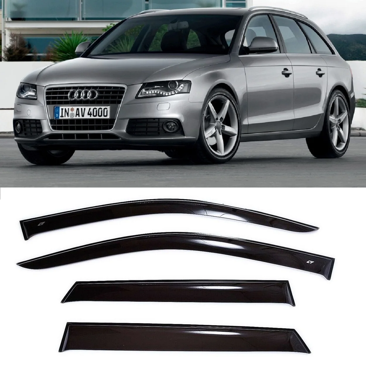Deflectors windows overhead Audi A4 (2008 2015; body 8K \ B8) wagon
