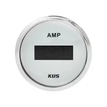 Амперметр цифровой-/+50 А, белый циферблат, нержавеющий ободок, д. 52 мм KY26101