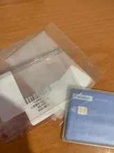 Funda de tarjeta de PVC transparente a prueba de agua para tarjetas de crédito, funda protectora para tarjetas de identificación, Unisex