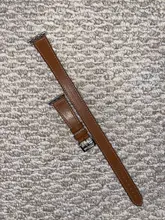 Correa de doble recorrido para Apple watch, correa de reloj de cuero genuino de 44mm/40mm 42mm/38mm, serie iWatch 5 4 3 se 6