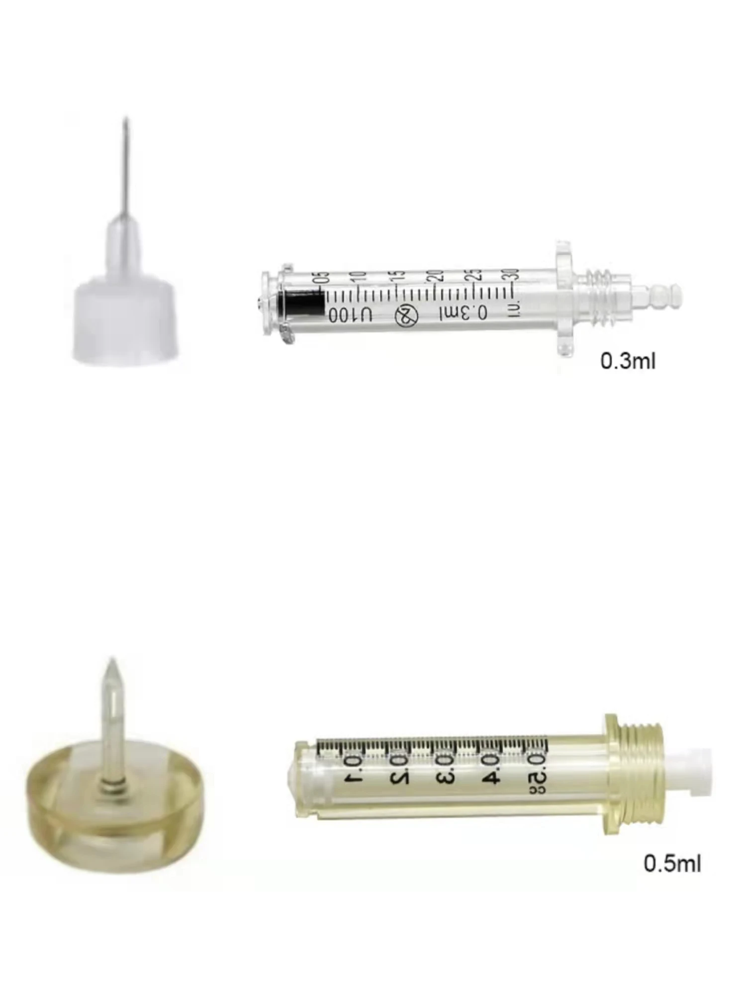 High Quality 0.3ml/0.5ml Disposable Syringe Ampoule Head Needles