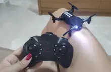 XKJ-Mini Dron 4K 2021 P HD, cámara WiFi Fpv, presión de aire, mantenimiento de altitud, negro y gris, Quadcopter plegable RC juguete, 1080