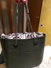 Forro de borde Floral con estampado colorido, bolsillo con cremallera interior para Mini bolsa clásica, inserto de Obag con revestimiento interior impermeable para bolsa O bolsa