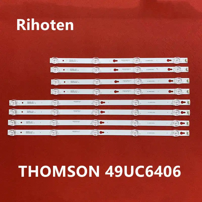 8 шт. светодиодная подсветка для Toshiba 49U67EBC THOMSON 49UC6406 9 светодиодов | Лампы и