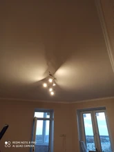 4/6-Heads Chandeliers-Light Gu10-Base Bedroom Living-Room Industrial Black/silver LED