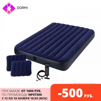 

INTEX Inflatable bed set, hand pump, 2 pillows, 1.52x2.03m x 25cm