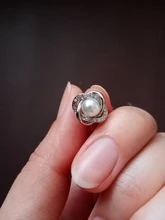 Pendientes de plata de ley 925 con perlas de circonita, pendientes de lujo para mujeres