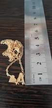 Collar de cadena de 26 estilos para mujer, collar delicado con letra inicial de corazón, joyería con nombre para clavícula