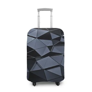 

Suitcase cover 3D abstract Gray