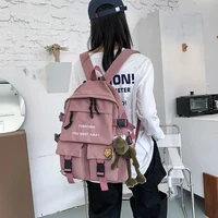 NEW School Bags Multifunction Women Backpack Teenager Girls Laptop Backpack Student Shoulder Bag Korean Style Schoolbag 2