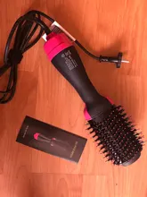 Secador de pelo 2 en 1 de un paso, cepillo de aire caliente, rizador, secador eléctrico, herramientas de estilismo para el cabello