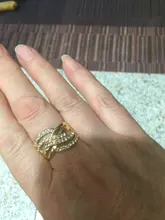 FDLK-Anillo de aleación de lujo para mujer, con incrustaciones, regalo de joyería