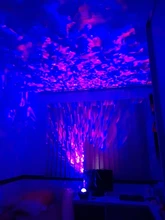 Bluetooth Projector Light-Decor Night-Light Starry Sound-Activated Water Wave Music Usb Led