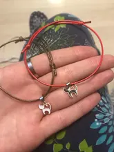 Conjunto de 2 uds. De pulsera de moda para parejas, brazalete de cuerda de diseño de Color negro con llave de bloqueo, joyas de envío al por mayor y directo