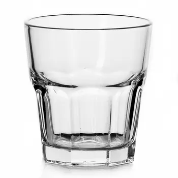 

A set of glasses made of Casablanca glass, 6 pieces, O. = 355 ml, in. = 100mm, D. = 90mm