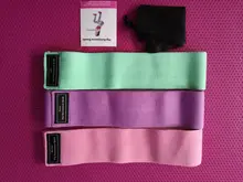 Conjunto de Bandas de resistencia para entrenamiento, banda deportiva de goma elástica para glúteos, equipo de Fitness para Yoga, entrenamiento de gimnasia, Bandas elásticas de tela
