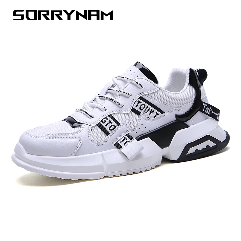 

Sorrynam Men's Sneakers Casual Men Shoes Brand Breathable Air Mesh Lace up Walking Wear-resistant Shoes Tenis Feminino Zapatos