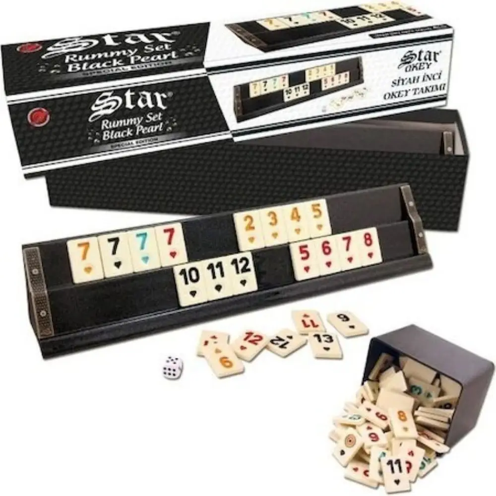 

English Joker Game Wooden Rummy Black Rumi Gift for Mom Gift for Friend Joker Game Star Black Pearl Wooden Joker special Gift Rummy