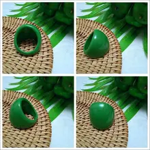 FishSheep Punk geométrico grande de resina anillos para las mujeres de gran colorido redondo acrílico brillo anillo de dedo de moda femenina joyería de fiesta