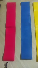 Bandas elásticas para entrenamiento, equipo de resistencia, equipamiento deportivo, correa de goma para yoga, fitness, gimnasio, deporte, pilates, 0,35-1,1 mm, 5 unidades por lote