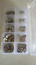 E Clip Washer Shaft-Fastener Retaining-Ring Stainless-Steel Assortment-Kit for M1.5--M10