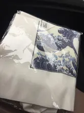 Bolso de lona de gran capacidad con impresión divertida de onda japonesa, bolso de hombro femenino de moda Harajuku con dibujos y letras Ulzzang con cremallera