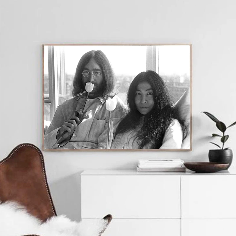 John Lennon Yoko Ono Flower Power Art Prints