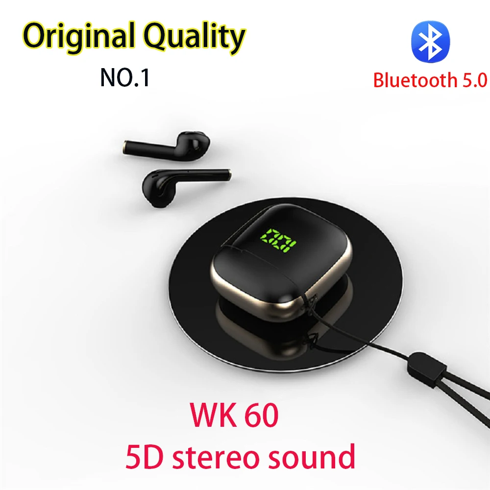30 шт. WK-60 цифровая bluetooth-гарнитура частный режим tws Bluetooth гарнитура беспроводная мини Bluetooth гарнитура 5,0