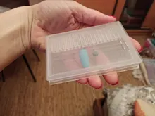 Caja de almacenamiento con ranuras de plástico para limas de uñas, accesorios de manicura con soporte transparente acrílico, 20 unidades