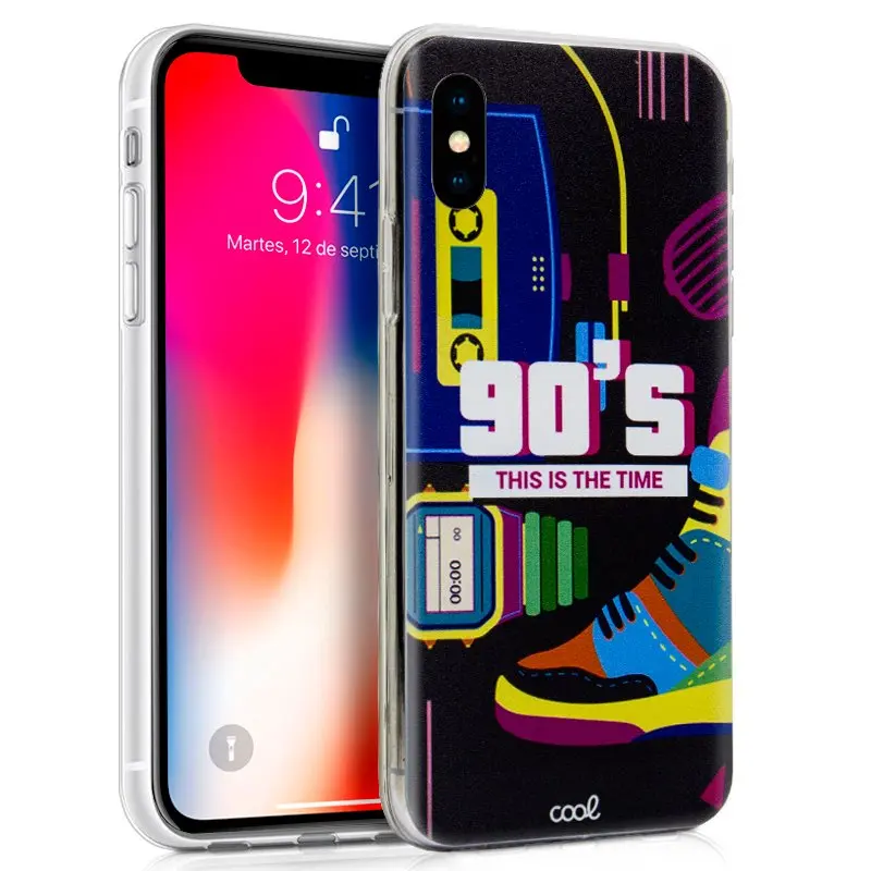 Чехол для iPhone X/iPhone XS рисунки ретро
