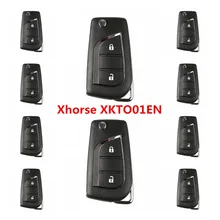 10pcs/lot Xhorse XKTO01EN Universal Wire Remote XK Series VVDI Remote Car Key For VVDI2/VVDI Mini/Key Tool Max Key Programmer