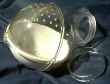 Pet-Toy Cage Bath-Container Hamster Sand Acrylic-House Bathroom Breathable Clear 