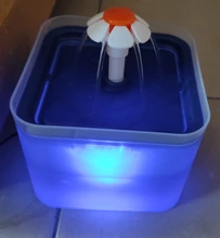 Fuente de agua para gato, alimentador automático de agua para mascotas, tazón dispensador de bebidas para perros, contenedor con pantalla de nivel LED