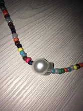 Collar de satélite multicapa con cuentas de arcoíris para mujer, joyería Bohemia hecha a mano, con personalidad