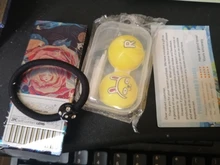 MOONZI verde anual lente de contacto de lentes de contacto para los ojos pequeña hermosa alumno 2 unids/par grado de miopía receta