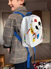 Disney Mickey Minnie ratón de dibujos animados de los niños bolsa de niño niñas Mickey Mouse Donald estampado de pato mochila de peluche de los niños las niñas bolsa