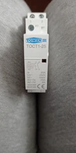 Din Rail Modular Contactor 50/60hz 220V/230V 2no 2nc Household 2P 25A TOCT1 1NC 1NO